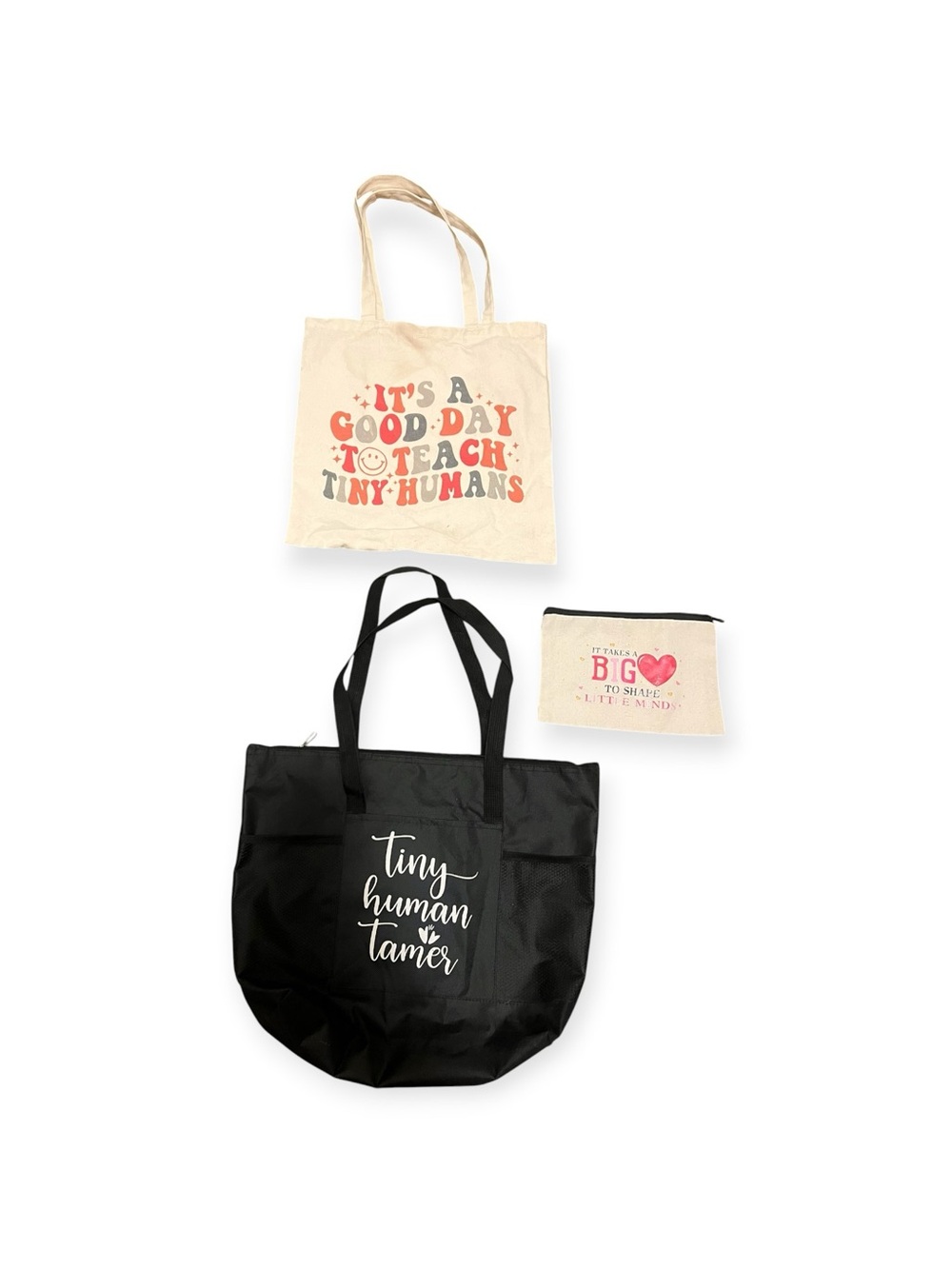 Canvas & Nylon Tote Set - Teacher Bags